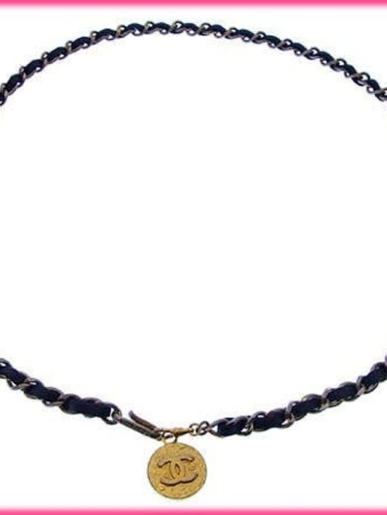 CHANEL belt Black x Gold Women Authentic secondhand main image 4